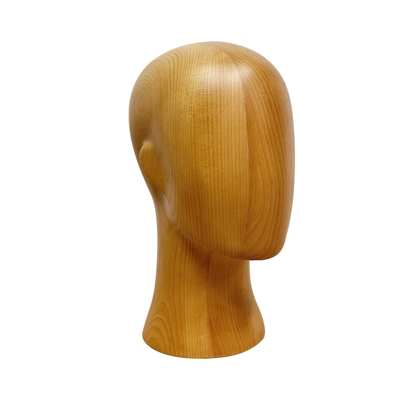 その他 HEAD MANNEQUIN DISPLAY BASIN STATUE Beech Wood Mannequin Head: Hat & Glasses Display - Etsy