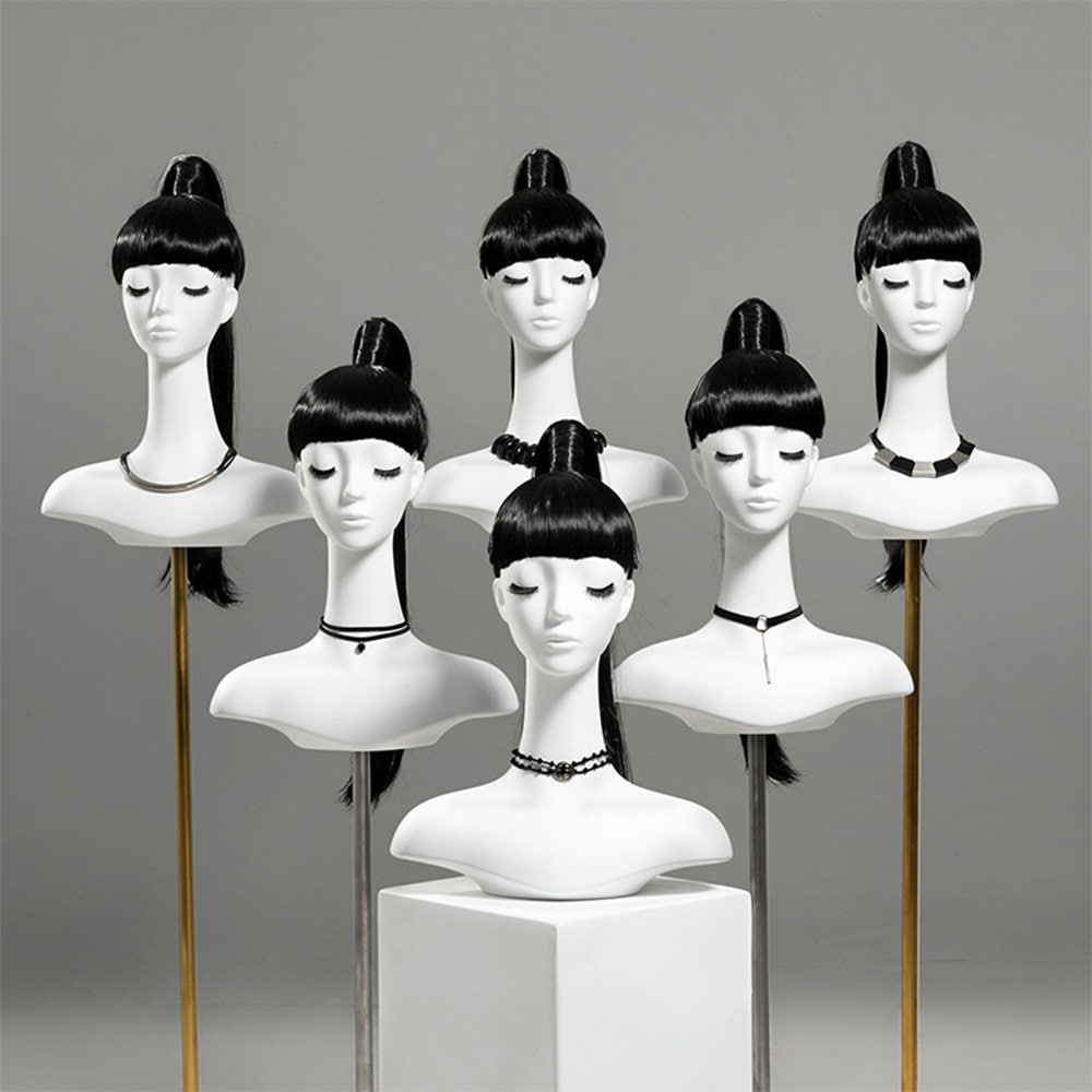Women\'s mannequin hat wig or jewelry display with platinum mirror teeth $_57.JPG?set_id=880000500F main image 3