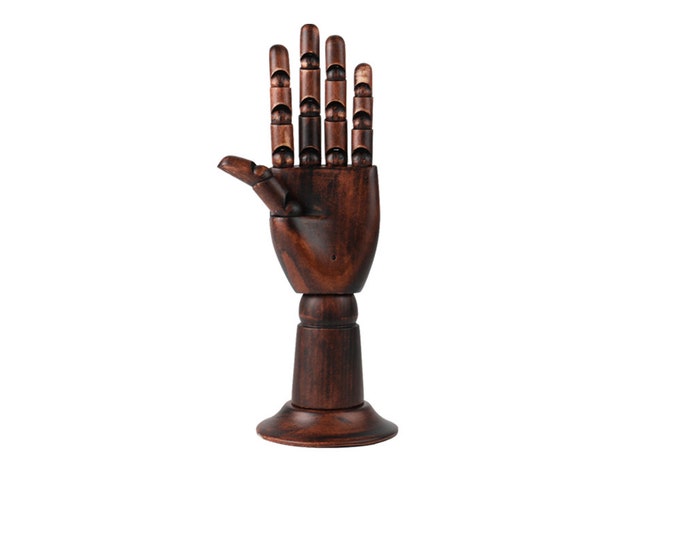 Wood Model Hand: Movable Fingers, Artist Mannequin