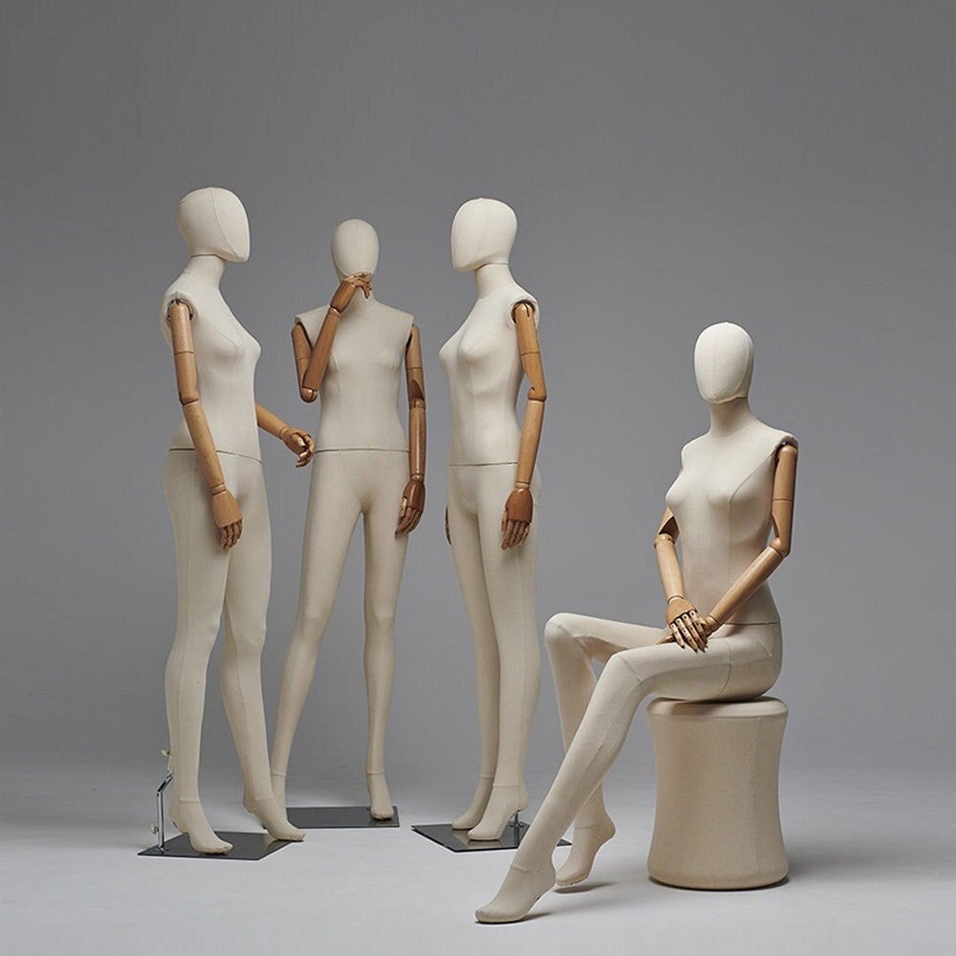 Male and Female Full Body Mannequin, Woman Display Model Dummy Form for