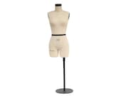 Female Size 10 Half Scale Dress Form: Adjustable Height Sewing