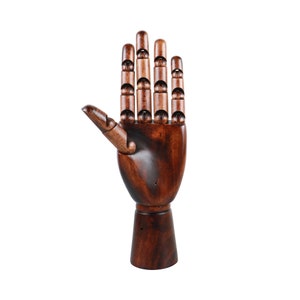 Wooden Mannequin Hand for Nails Flexible Movable Fingers Manikin