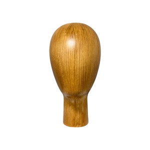 Wooden Mannequin Head: Hand-Brushed Brown Display, Wig & Hat Holder