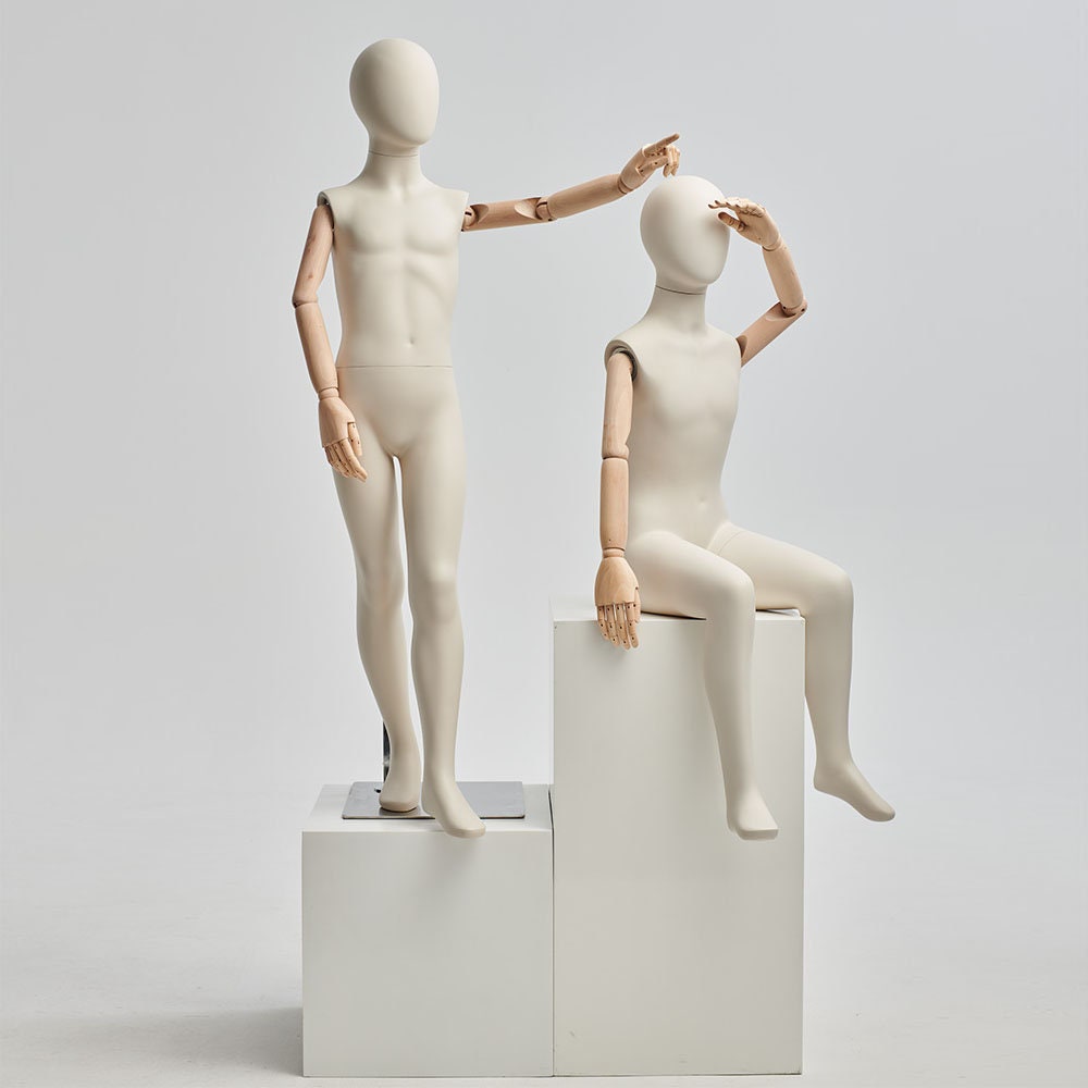 Adjustable Height Canvas Kids Mannequin,Half Body Mannequin with Golde –  De-Liang Dress Forms