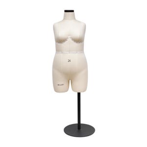 DL262 Size Plus size 24 Half scale dress form,Woman 1：2 mini dressmaker dummy, Female half size tailor mannequin for pattern draping, 1 pcs