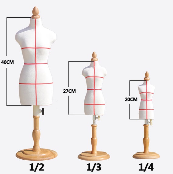 Half Scale Dress Form Male Miniature 1/3 1/4 1/2 Tailor Fitting Dressmaker  Mannequin for School Draping, Mini Fully Pinable Men Sewing Foam 