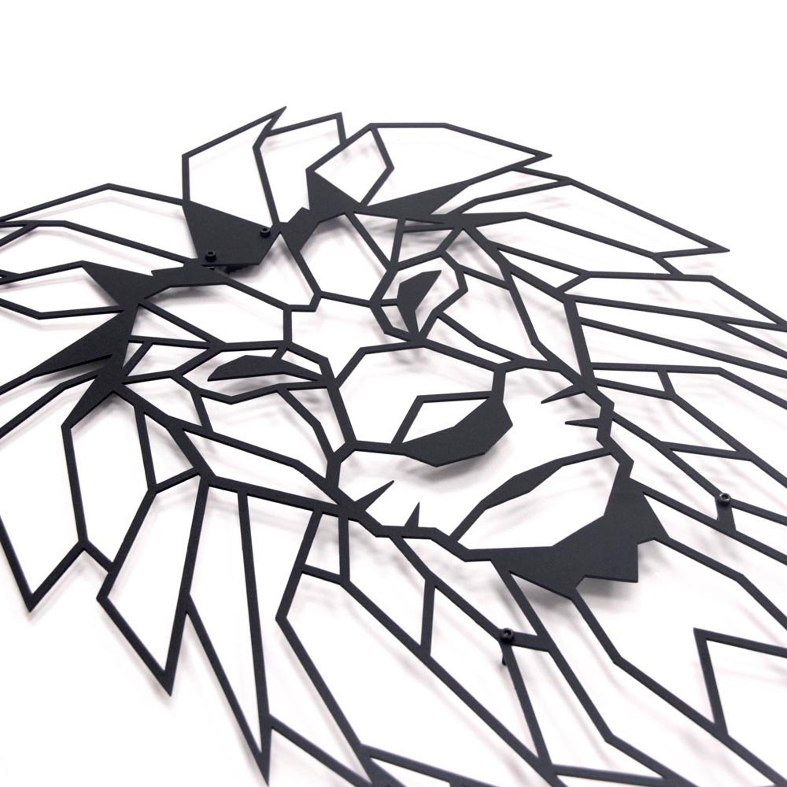 Lion Head Metal Wall Art Metal Wall Decor Lion Wall Art Etsy