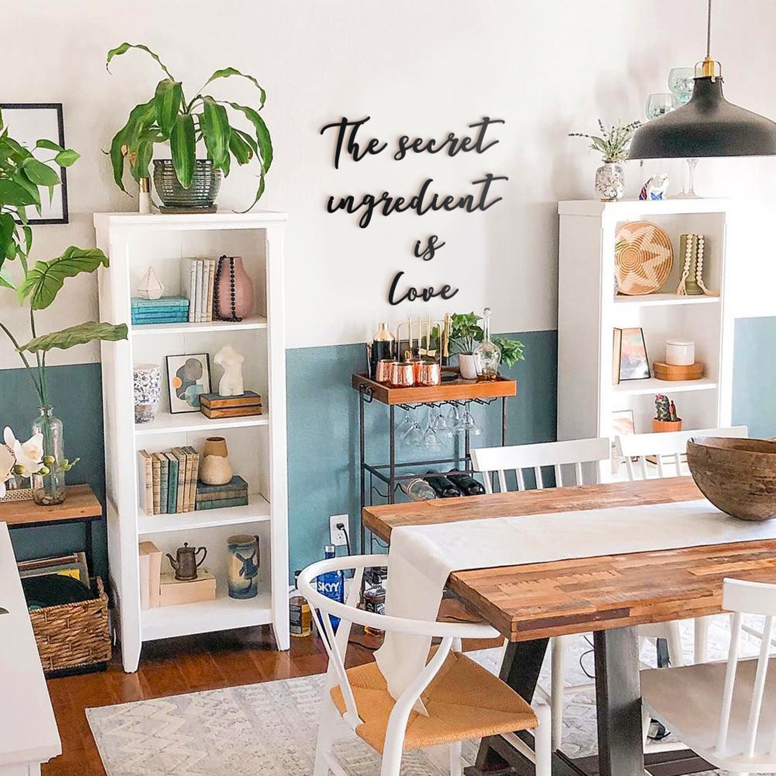 The Secret Ingredient Is Love Metal Wall Art Cozy Kitchen Etsy