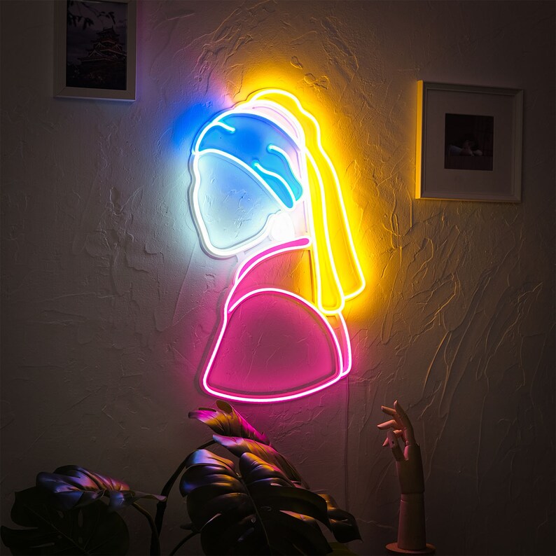 Meisje Neon Wall Art Neon Wall Decor Neon Wall Sign Home Etsy