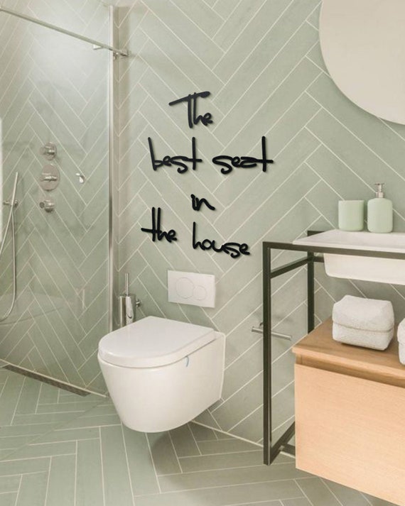 The Best Seat In House Metal Wall Art Funny Bathroom - Metal Wall Decorations For Bathroom The Best Seat In House Metal Wall Art Funny Bathroom - Metal Wall Decorations For Bathroom