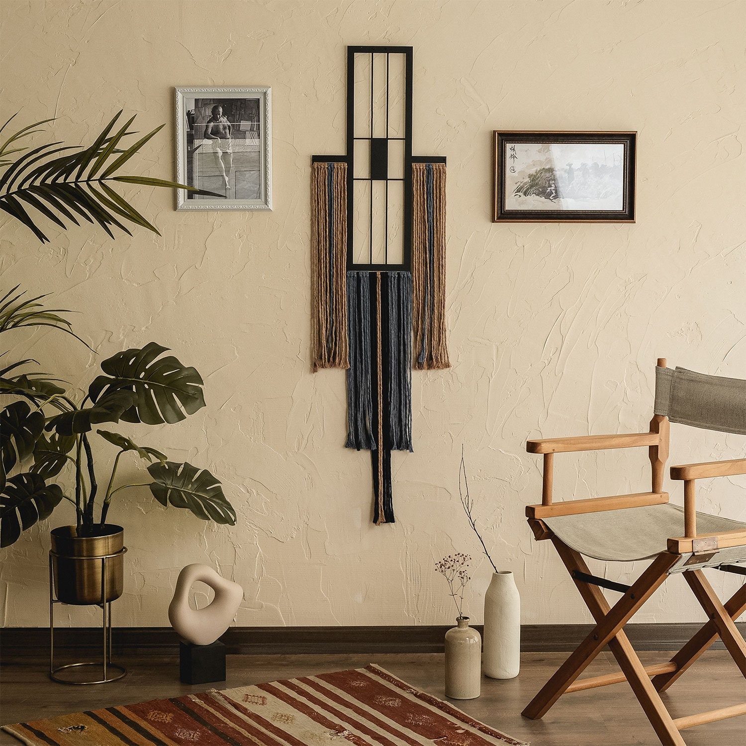 Sayen Metal macrame Wall