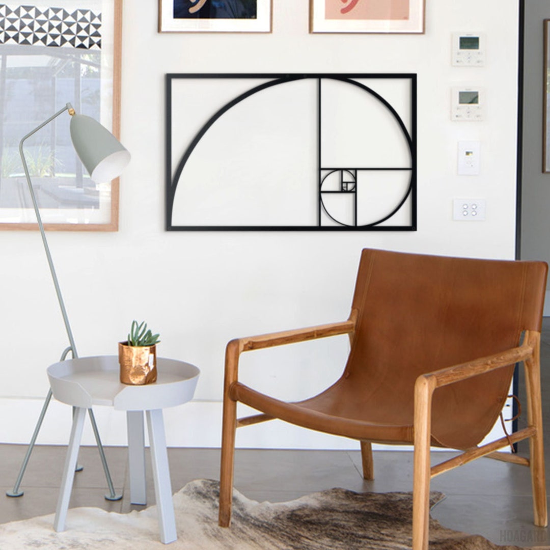 Golden Ratio Metal Wall Art Wall Decor Metal Wall Sign Etsy