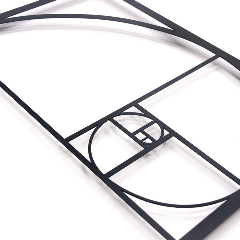 Golden Ratio Metal Wall Art Wall Decor Metal Wall Sign Etsy
