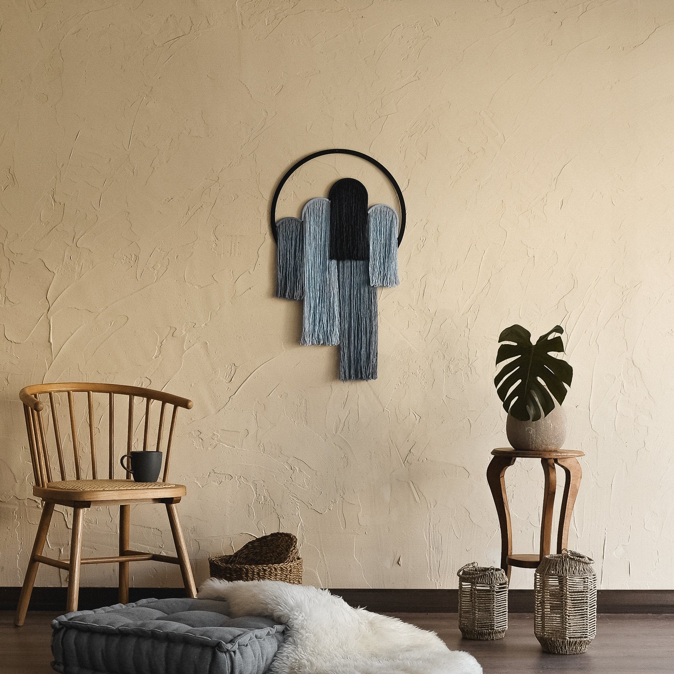 Waves Metal macrame Wall