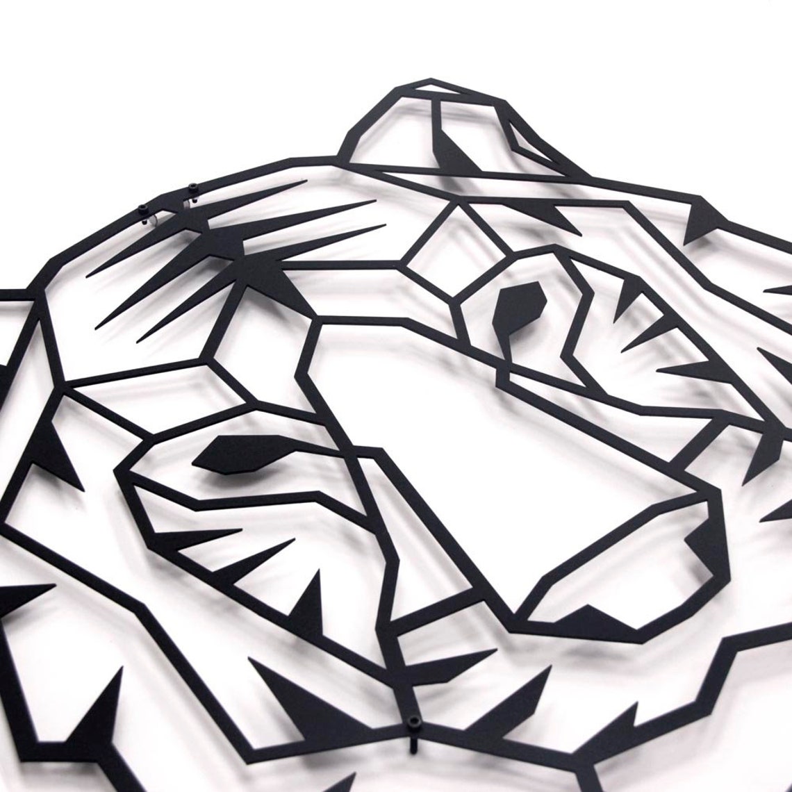 Tiger Metal Wall Art Best Gift for Strong Ones Etsy