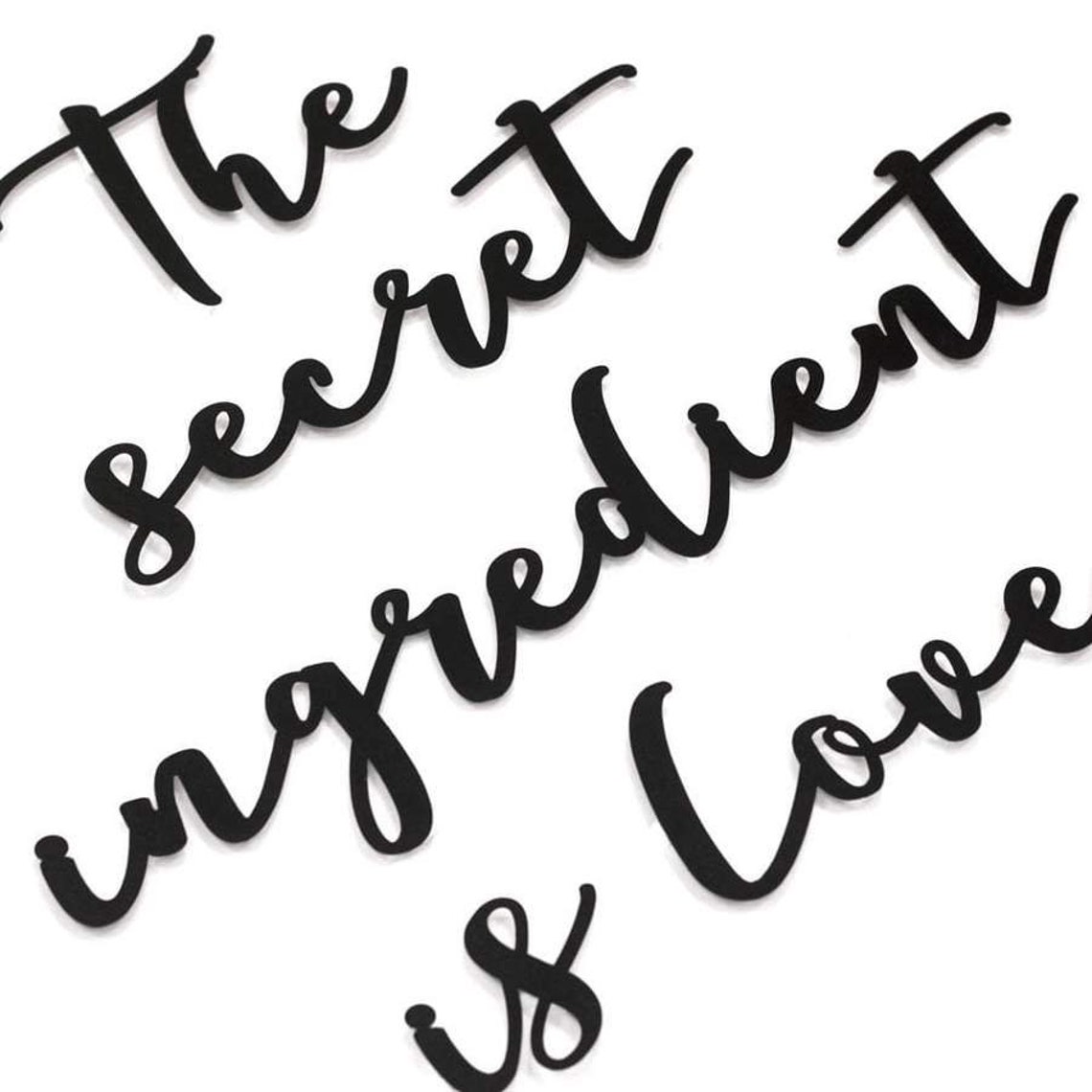 The Secret Ingredient is Love Metal Wall Art Cozy Kitchen Etsy
