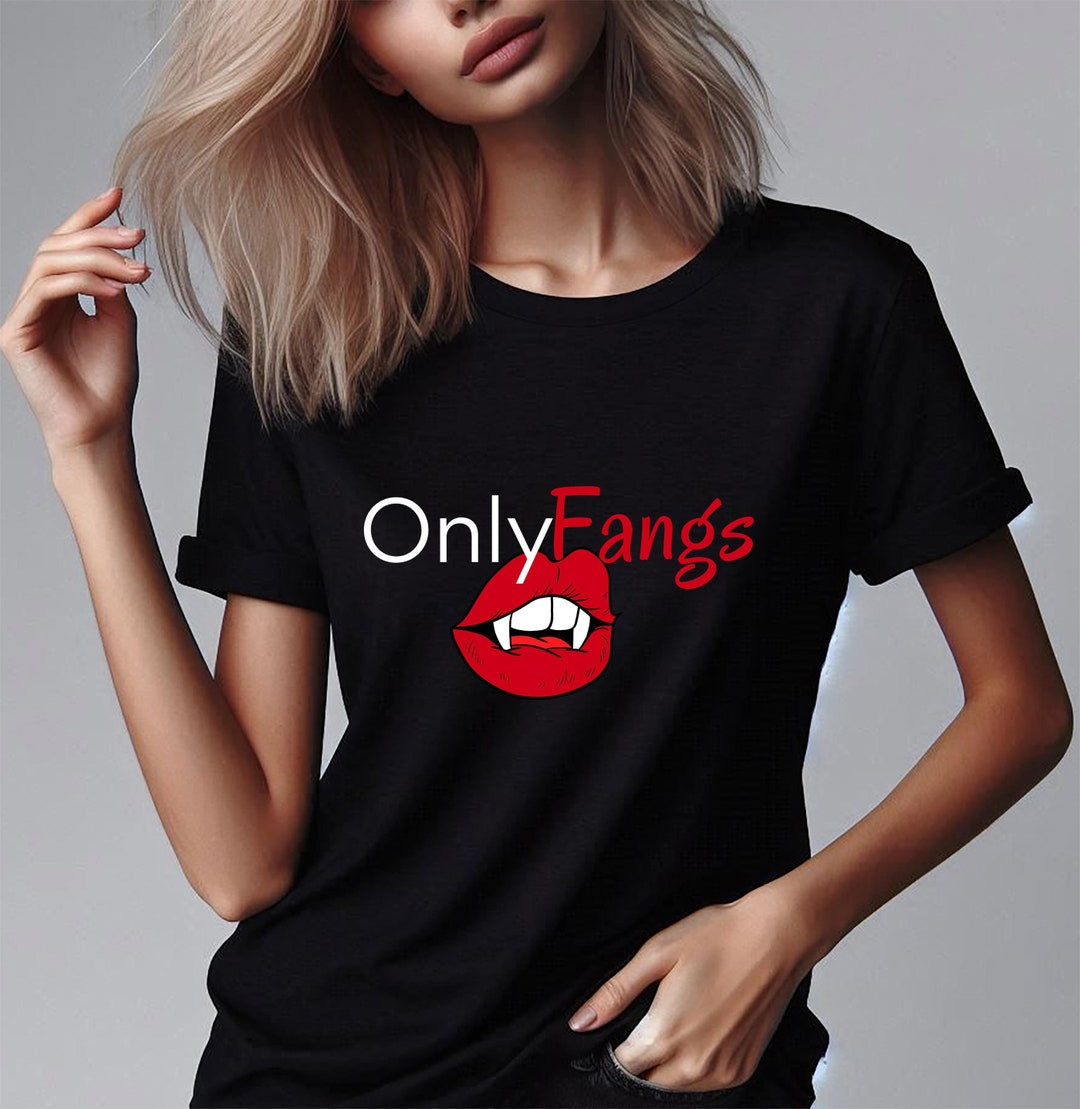 Halloween Onlyfans Onlyfangs Halloween Parody T-shirt Funny Vampire Fangs Onlyfans Tee - Etsy