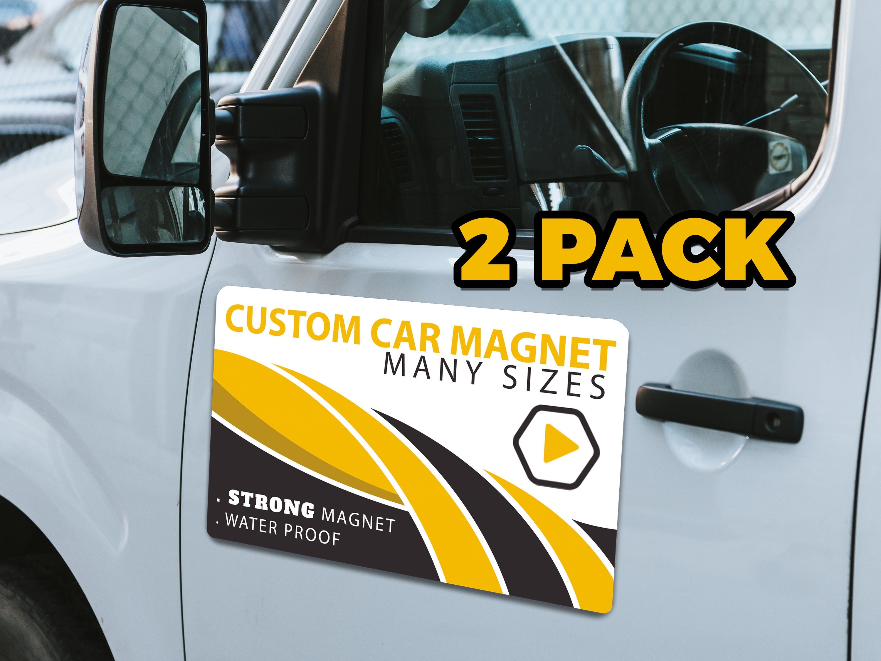 Custom car magnets, Quick free delivery
