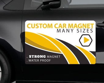 Custom Car Magnets, Car Vehicle Magnet, Car Sticker, Business Car Magnet,  Vinyl Car Magnet, Personalized Car Magnetic Signs Business Logo -  New  Zealand