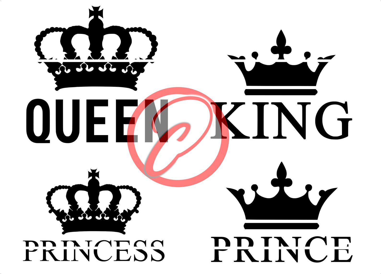 King Queen Princess Princess SVG Bundle Etsy Canada