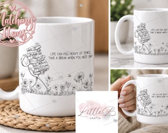 Mental Health Mug, Self Care Gift, Positive Affirmation Coffee Cup, Mental Health Awareness Gift, Therapist Gift, Wellness Mug