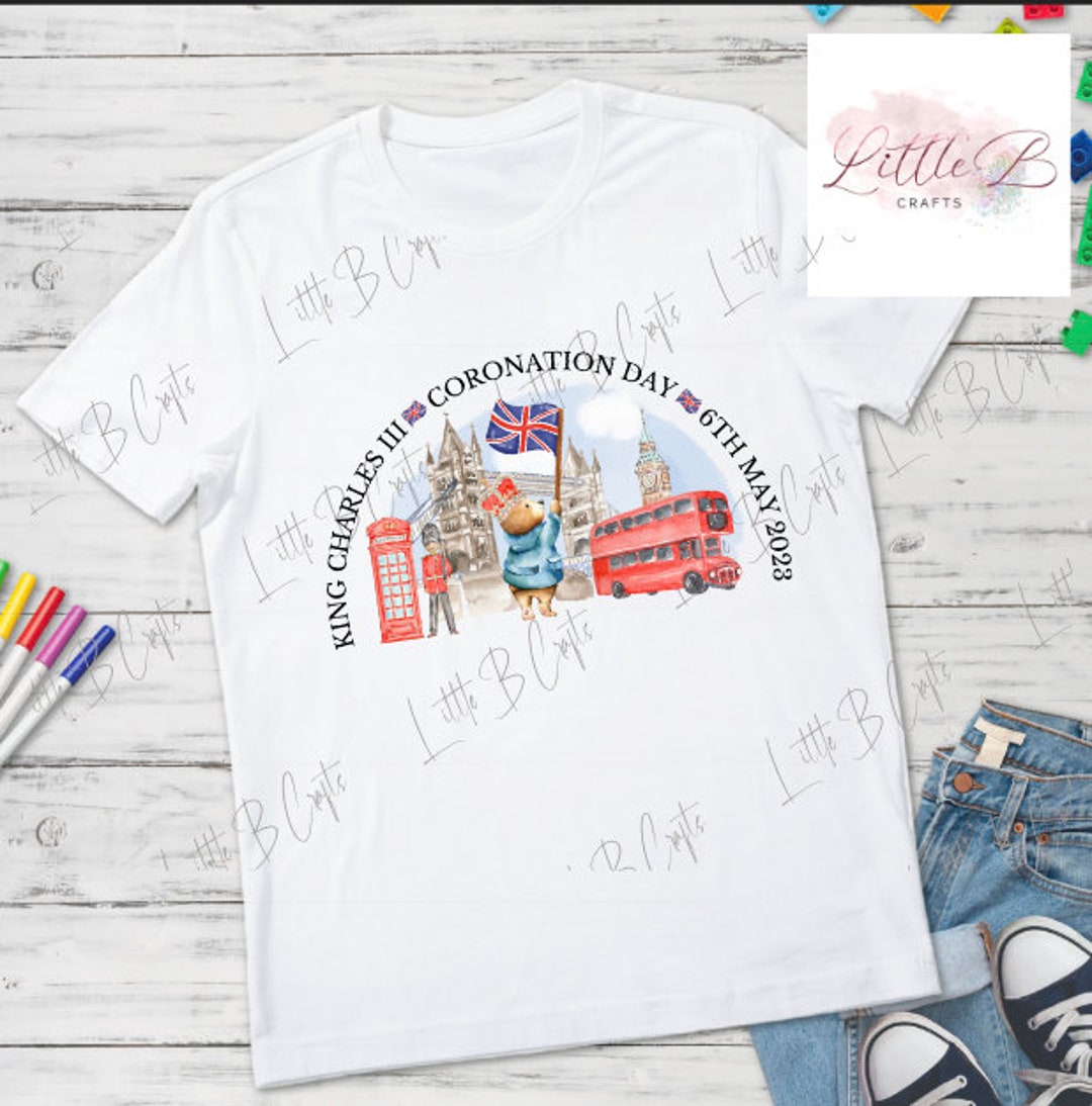 King Charles III Coronation Tshirts Kids Tshirts Personalised