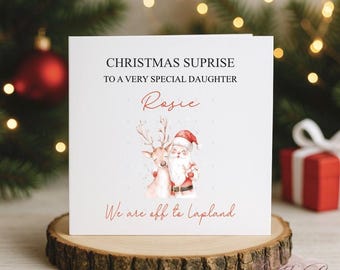 Lapland reveal, Personalised Lapland Card, We are going to Lapland,
