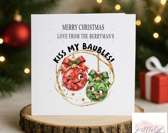 Funny Christmas Card, Rude Xmas Card, Adult Humour Christmas Card, Cheeky Festive Card, Funny Card for Best Friend