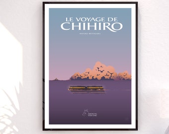 AFFICHE A3 || Le Voyage de Chihiro - MIYAZAKI Studio Ghibli