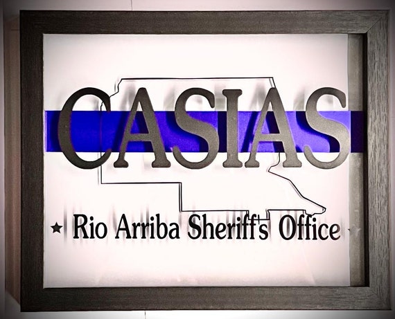 Police Personalized Glass Plaque