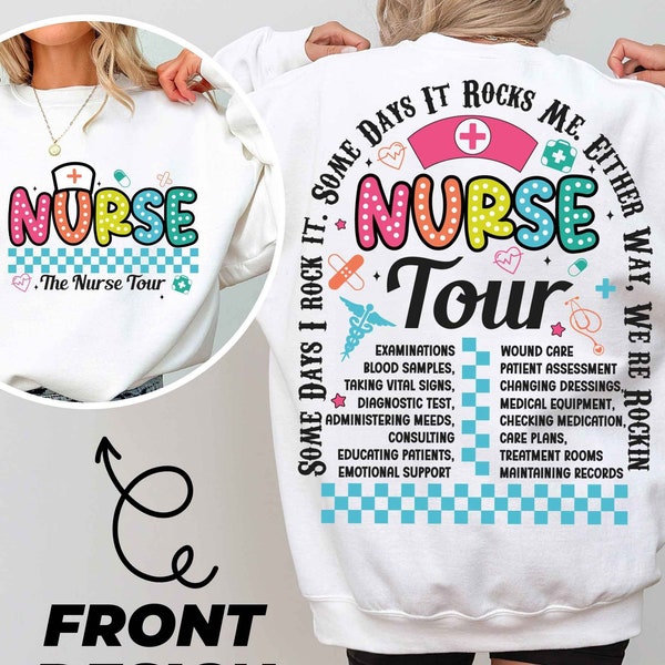 Retro Nurse Tour Png, Some Days I Rock It Png, Cool Nurse Gift, Funny Nurse Shirt, Nurse Stuff Png, Nurse Doodles PNG Sublimation Designs