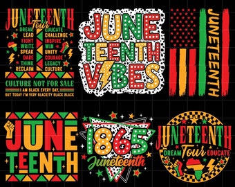 Juneteenth PNG Bundle, Juneteenth Tour, Juneteenth 1865, Free-ish, Black History PNG, Juneteenth Is My Independence Day Sublimation