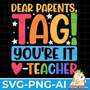 Beste ouders, Tag! Je bent het shirt SVG, grappige leraar SVG, leraar sarcasme shirt-digitale download