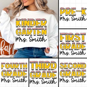 Pacote de volta às aulas, retro professor png, professor png, time dos sonhos, jardim de infância de volta às aulas, designs de sublimação pré-escolar de 1ª/2ª/3ª série