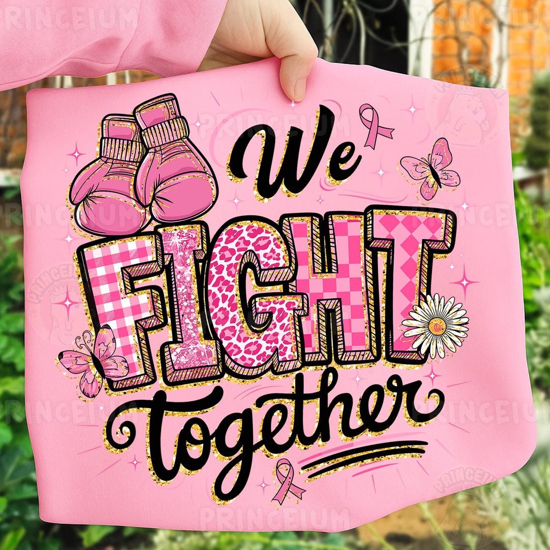 Breast Cancer Awareness PNG: Pink Ribbon Boxing Gloves (digital ...