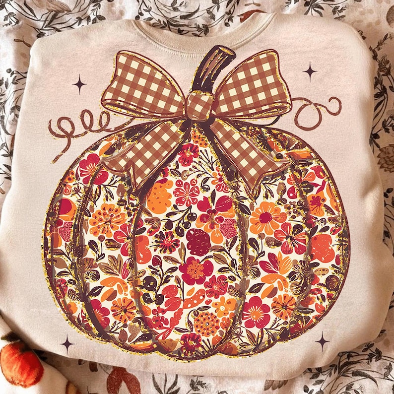 Floral Pumpkin PNG