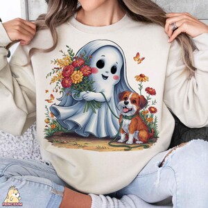 Cute Ghost Dog Png, Halloween Dog Png, Dog Lover Png, Spooky Season Png ...