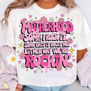 Design de sublimação de maternidade, arquivo digital, vida de mãe PNG, gráfico de citação floral, clipart de Dia das Mães, download instantâneo