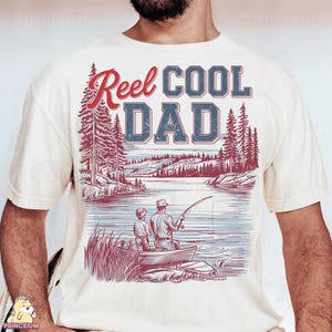 Fathers Day Fishing PNG Reel Cool Dad, Father Day Birthday Gift, Bass Fishing Dad Sublimation, Dad Birthday Gift PNG, Father Day Png