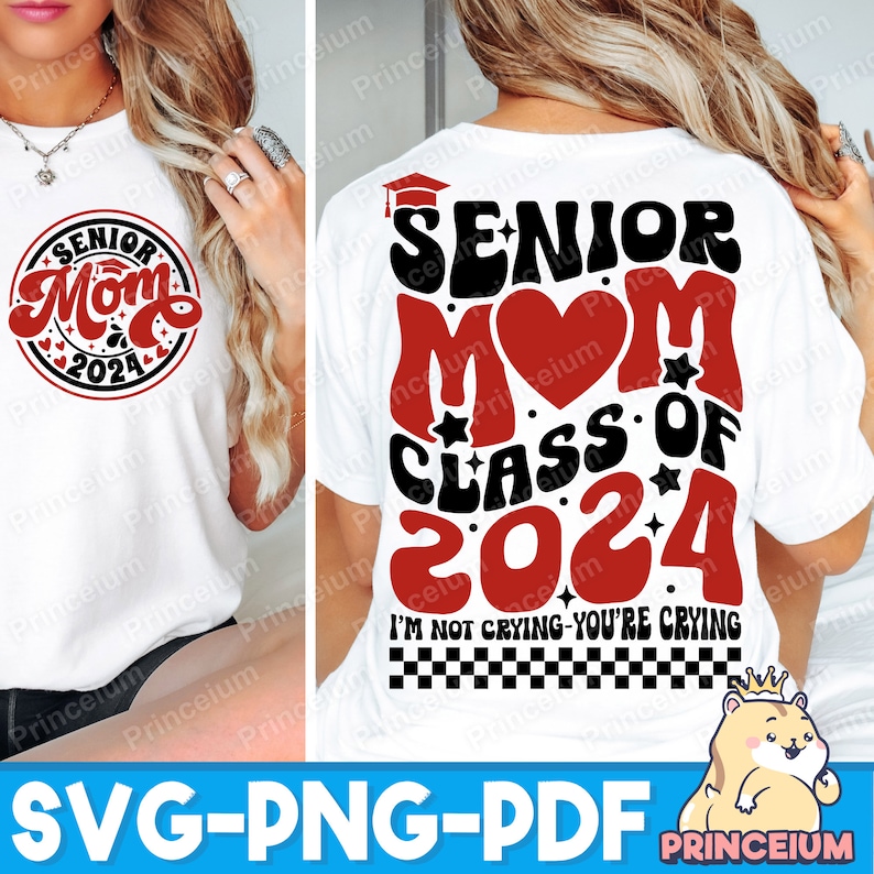 Senior 2024 Svg Bundle, Graduation Svg, Class of 2024 Svg, Proud Mom of ...