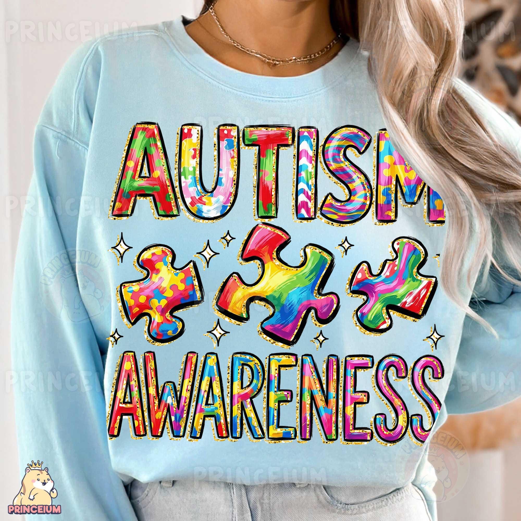 Autism Awareness Puzzle PNG, Colorful Neurodiversity Shirt Design ...