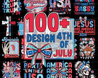 100 Retro 4th of July PNG Mega Bundle, 4th of July Png, America Png, Fourth of July Png, USA Png, Independence Day, American Flag Png