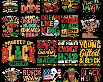 Black History Month Bundle Png, Black History Png, I am Black History Png, Black People, Black History Png, African American, Sublimation