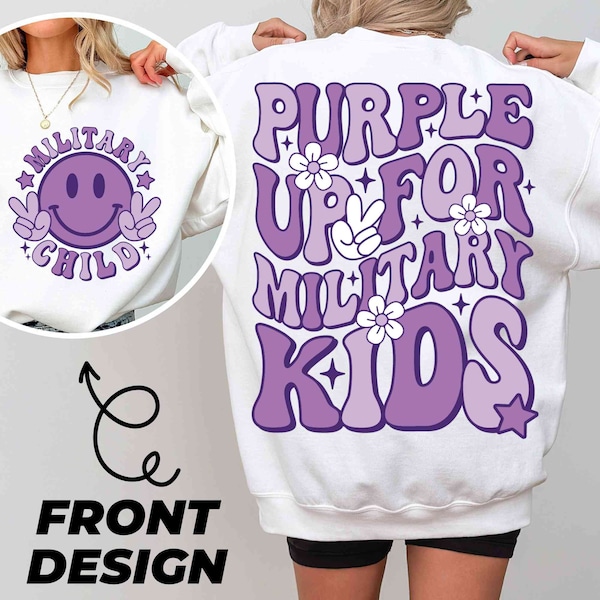 Purple Up for Military Child Png, Month of the Military Child Png, Military Kids Png, Military Child Awareness Png, Sublimation Design