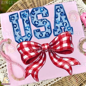 America Flag Bow Png
