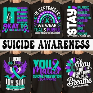Suicide Awareness Png, Suicidal Prevention Png, Mental Health Png, Prevention Suicide Awareness Png, Sublimation Designs