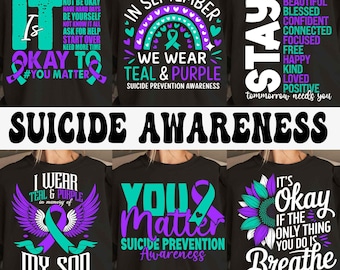 Suicide Awareness Png, Suicidal Prevention Png, Mental Health Png, Prevention Suicide Awareness Png, Sublimation Designs