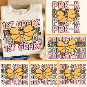 Back to School Bundle, Retro Teacher Png, Teacher Png, Dream Team, Kindegarten Back to School, Pre-k 1st/2nd/3rd Grade Sublimation Designs