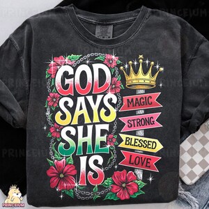 God She is Says Png, Black Png, Juneteenth 1865 Png, Black Freedom PNg, Black Freedom Png, Juneteenth Month Sublimation Designs Digital File