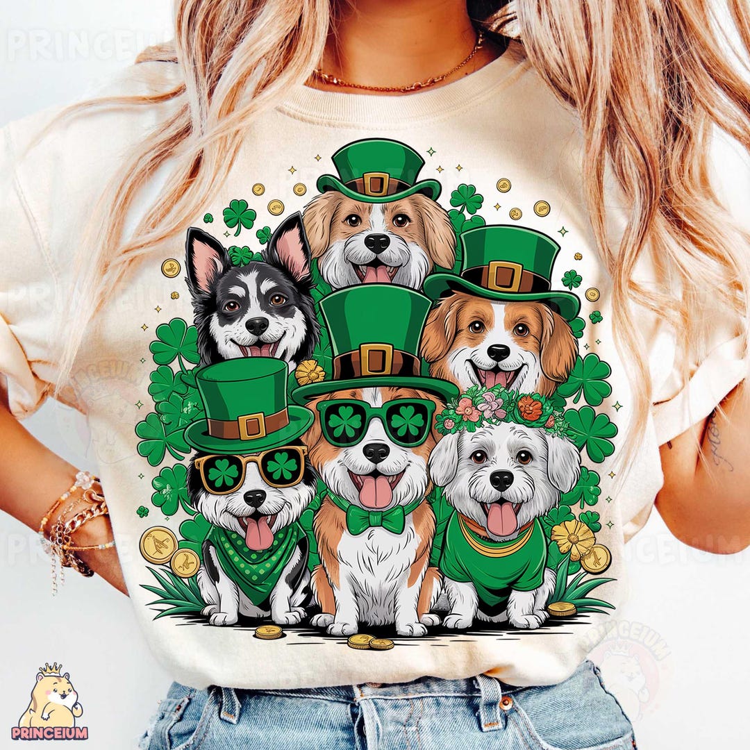 St Patrick Day Dog Png, St Patrick Day, Shamrock Png, Clover St Patrick ...